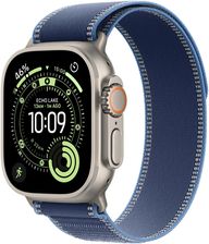 Apple Watch Ultra 3 GPS + Cellular 49mm tytan naturalny opaska Trail niebieska M/L (MEWU4QPA) - Zdjęcie 1