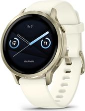 Garmin Venu 4 41mm Lunar gold z paskiem silikonowym w kolorze Bone - Zdjęcie 1